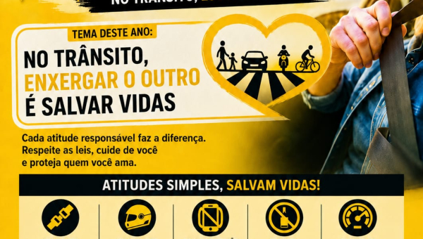 Prefeitura Municipal realiza Dia D do Maio Amarelo com ações de conscientização no trânsito